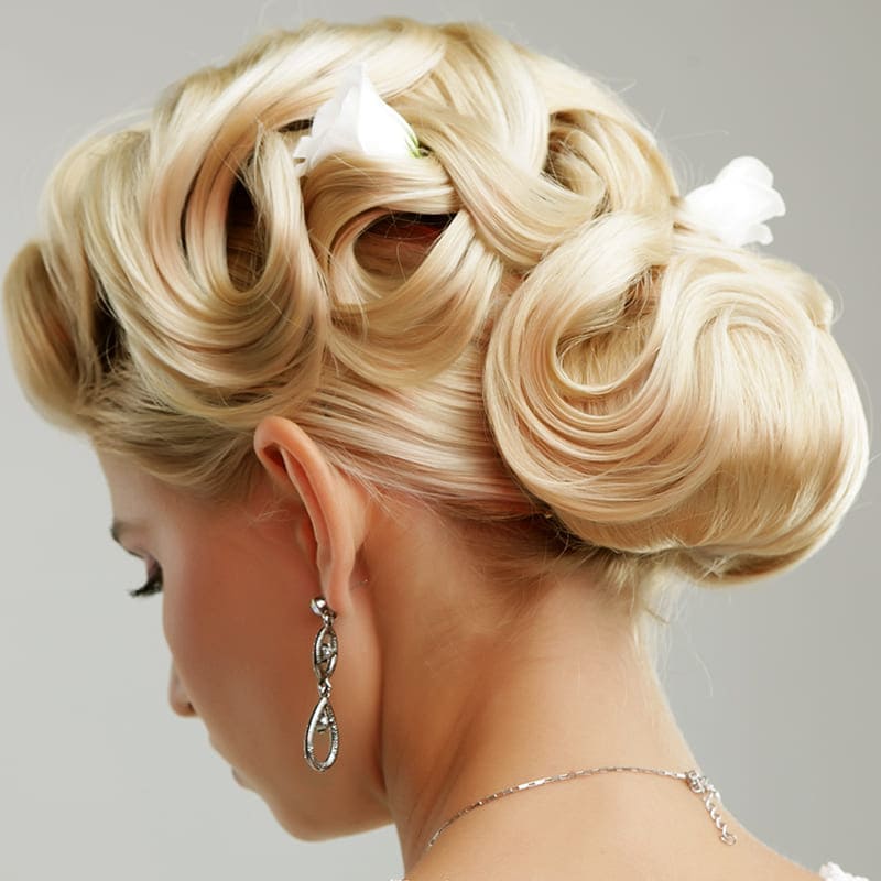 Bridal hair updo and styling service